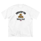 メシテロタイプ（飯テロTシャツブランド）のキンパ（ビンテージ風） ビッグシルエットTシャツ