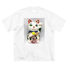 GENRYUの招き猫・恵比寿天 ビッグシルエットTシャツ