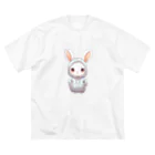 Vasetti_pressのパーカーを着ているうさぎちゃん Big T-Shirt