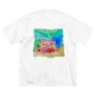 onmycolorの楽描き店のめんだぁこさん ビッグシルエットTシャツ