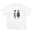 あおはるのかわいい双子ちゃん ビッグシルエットTシャツ