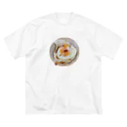 J's laboratoryの目玉焼きごはん ビッグシルエットTシャツ