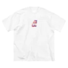 タカネットの巫女の少女 ビッグシルエットTシャツ