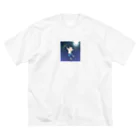 可愛いトレジャーの流れ星 ビッグシルエットTシャツ