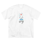 chicodeza by suzuriの泣いている人 Big T-Shirt