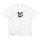 ソヒのショップの虹色猫 ビッグシルエットTシャツ