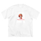 shounan-comの「りんごちゃ～ん」Tシャツ他 ビッグシルエットTシャツ