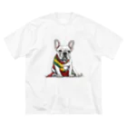 Frenchie-Rasta DoggのFrenchie-Rasta Dogg ビッグシルエットTシャツ