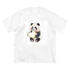 愛を届けるパンダの愛を送るパンダ Big T-Shirt