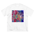 【抽象画】melty moon【フルイドアート】のキャンディ ビッグシルエットTシャツ