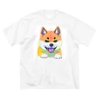 POP BLUE ショップのかっこいい柴犬くん Big T-Shirt