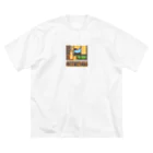 getprizeのドット絵の猫 ビッグシルエットTシャツ