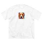 getprizeのドット絵の犬 ビッグシルエットTシャツ