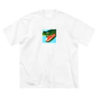 sasamakoのワニワニ ビッグシルエットTシャツ