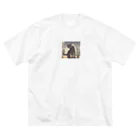 TAIYO 猫好きの美しい街並みと美しい猫 Big T-Shirt