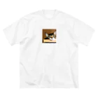 チェリオの箱に入った可愛い猫 ビッグシルエットTシャツ