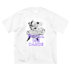 Heart-of-JapneseCultureのShal We Dance（ブルー、白抜き） Big T-Shirt