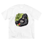 Sticker-Jrのゴリラ「gorugo」の日常 ビッグシルエットTシャツ