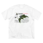 植物の絵師「洋子」の店のセリバヒエンソウ（薬草） ビッグシルエットTシャツ