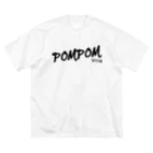 mf@PomPomBlogのDC PomPomBlog（black） ビッグシルエットTシャツ