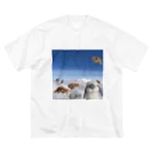 MIMI美☆うさぎの羊毛フェルトの雲海うさぎ ビッグシルエットTシャツ