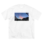 マツリのフォトショップの夕闇と夜空 ビッグシルエットTシャツ