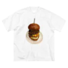 30002500のこういうのがいいんだよバーガー🍔 ビッグシルエットTシャツ