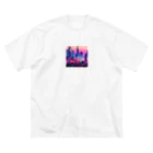  Neo Nature Threads（ネオ ネイチャー スレッズ）の未来都市の視線　～Gaze of the Future City～ ビッグシルエットTシャツ