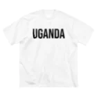 ON NOtEのウガンダ ロゴブラック ビッグシルエットTシャツ
