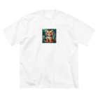 rua-ruc-brzのPretty Tiger ビッグシルエットTシャツ