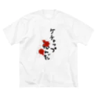 yvsvi（ゆぶすび）のケチャップ飛んだ ビッグシルエットTシャツ