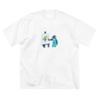 とりやまいろいろグッズのatelier penguin ビッグシルエットTシャツ