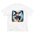 NexDreamの妖精のハロウィンフェス（魔女） ビッグシルエットTシャツ
