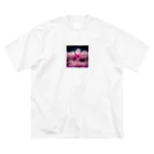 teru8376のピンクサファイア ビッグシルエットTシャツ
