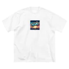 ワンダーワールド・ワンストップのFUTURE　文字入り未来を感じさせるイラスト Big T-Shirt