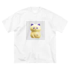 Aurinko.のもっちりねこぱんだ ビッグシルエットTシャツ