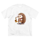 moriugのサックスを演奏するハリネズミ Big T-Shirt