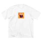 Apollo-0918のオヤツを強請るシバ犬 ビッグシルエットTシャツ