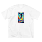 nAzuのカラー ビッグシルエットTシャツ