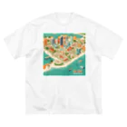 maeken work shopipのマイアミイラスト Big T-Shirt