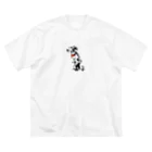 &AIのピクセルアートダルメシアン　2 ビッグシルエットTシャツ