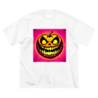 suncraft.Rのハッピーハロウィン！怖いかぼちゃのポップアート Big T-Shirt