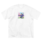 ほっこりグッズBASEのワールドカップ優勝を夢見るサッカー少年 Big T-Shirt