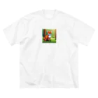 hamusutaroのキツネピクセルアート Big T-Shirt