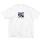 tonsoku13の歌うマーモット ビッグシルエットTシャツ