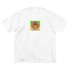 pepe55の青森　 "津軽のりんごガードロボット" ビッグシルエットTシャツ