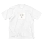 やんちゃ姫🌺の猫ちゃん肉球足あと Meow! ビッグシルエットTシャツ