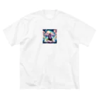 tai-boのなすび君臨 ビッグシルエットTシャツ