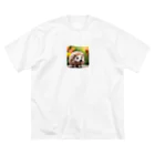 くろまめ　kuromameのハリネズミくん Big T-Shirt