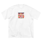 pepe55のサッカーロボ ビッグシルエットTシャツ